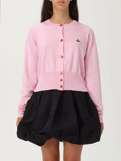 VIVIENNE WESTWOOD CARDIGAN VIVIENNE WESTWOOD WOMAN COLOR PINK,H18209010