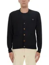 Vivienne Westwood Cardigan With Logo In Black