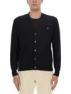 Vivienne Westwood Cardigan With Logo In Black