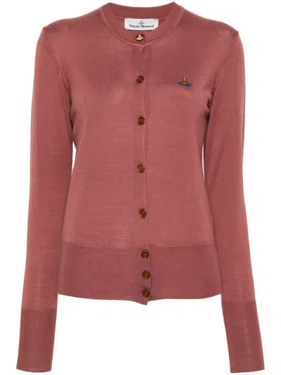 VIVIENNE WESTWOOD VIVIENNE WESTWOOD CARDIGAN WITH LOGO