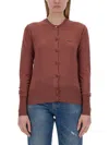 Vivienne Westwood Tiziano Red Wool Blend Bea Cardigan In Red