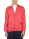 Vivienne Westwood Cardigan With Orb Embroidery In Red