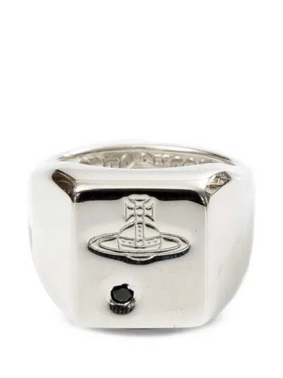Vivienne Westwood Carlo Signet Ring In Silver