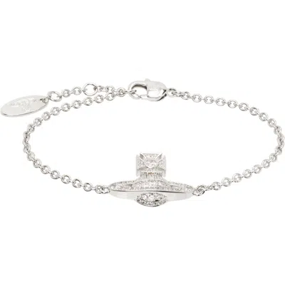 Vivienne Westwood Carmela Bas Relief Bracelet In Silver