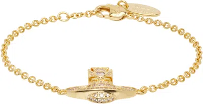 Vivienne Westwood Carmela Bas Relief Bracelet In Gold