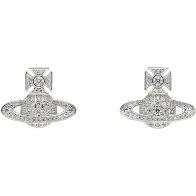 Vivienne Westwood Carmela Bas Relief Earrings In Metallic