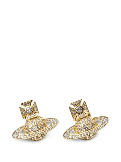 Vivienne Westwood Carmela Bas Relief Earrings In Gold