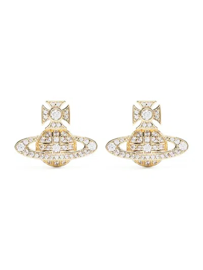 Vivienne Westwood Carmela Bas Relief Earrings In Green