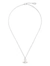 Vivienne Westwood Carmela Relief Necklace In Grey
