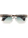 VIVIENNE WESTWOOD CARY RECTANGLE-FRAME SUNGLASSES