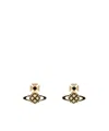 Vivienne Westwood Cassie Bas Relief Earrings In Yellow