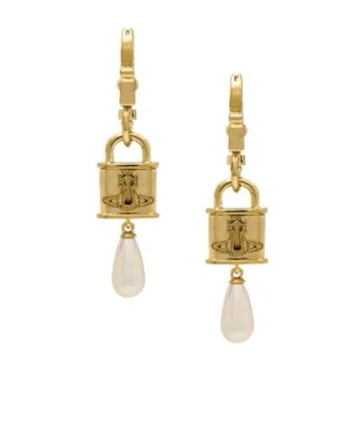 Vivienne Westwood Celestia Small Earrings In Gold