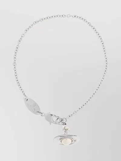 Vivienne Westwood Chain And Orb Pearl Bracelets