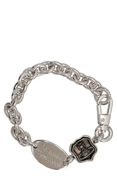 Vivienne Westwood Chain Bracelet Johan In Silver