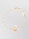 Vivienne Westwood Chain Bracelets With Delicate Embellished Charm In Gold