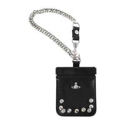 Pre-owned Vivienne Westwood Chain Coin Pouch 'black' | Women's Size Onesize