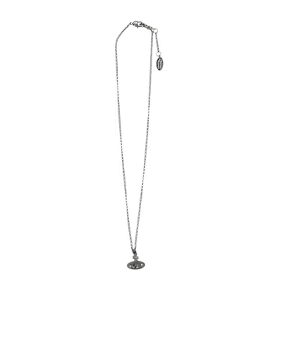 Vivienne Westwood Chain Necklace In Gray