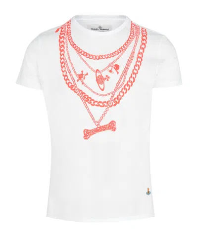 Vivienne Westwood Chain Peru T-shirt In White