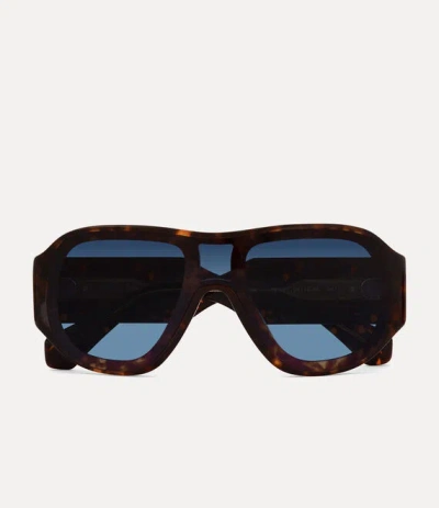 Vivienne Westwood Chamonix Sunglasses Acetate Brown  Men In Multi
