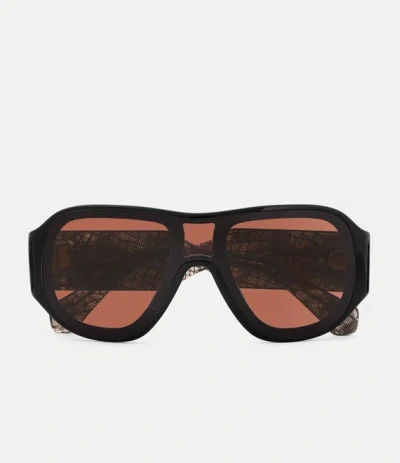 Vivienne Westwood Chamonix Sunglasses Black Acetate Men