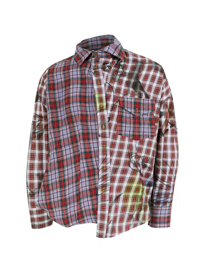 Vivienne Westwood Chaos Button-down Cotton Shirt In Red