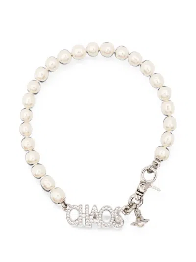 Vivienne Westwood Chaos Necklace In White