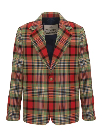Vivienne Westwood Classic Jacket Tartan In Multicolour
