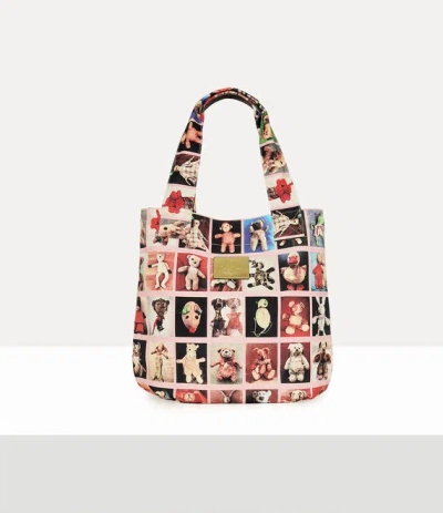 Vivienne Westwood Charlotte Shopper Canvas Teddies Multicolour