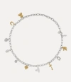 Vivienne Westwood Charm Belt Metal Silver One Size Unisex In Silver