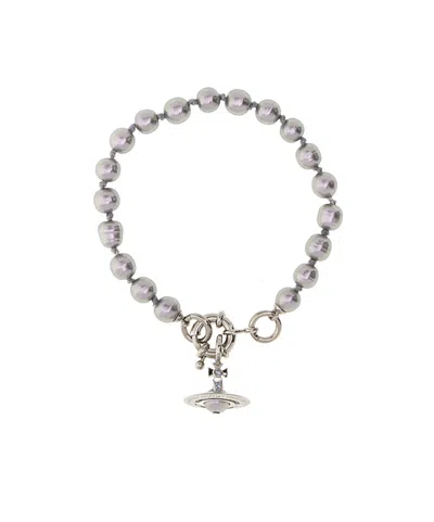 Vivienne Westwood Charm Bracelet In Metallic