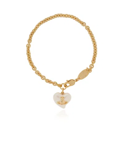 Vivienne Westwood Charm Bracelet In Yellow