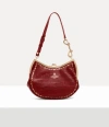 Vivienne Westwood Charm Frame Purse Mini Croc-embos Foil Red In Red