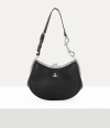Vivienne Westwood Charm Frame Purse Supple Leather Black In Black