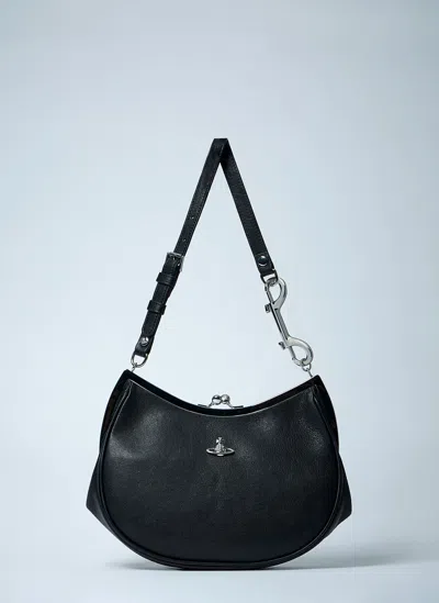 Vivienne Westwood Charm Frame Shoulder Bag In Black