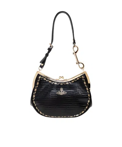 Vivienne Westwood Charm Frame Wallet In Black