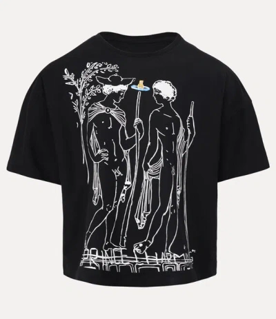 Vivienne Westwood Charming Oversized Box T-shirt Cotton Black Xs Unisex
