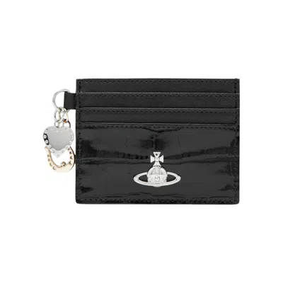 Pre-owned Vivienne Westwood Charms Card Holder 'black' | Women's Size Onesize