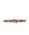 Vivienne Westwood Check Belt In Multicolor