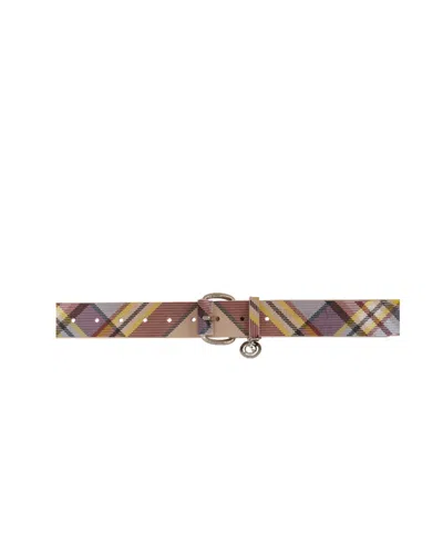 Vivienne Westwood Check Belt In Multicolor