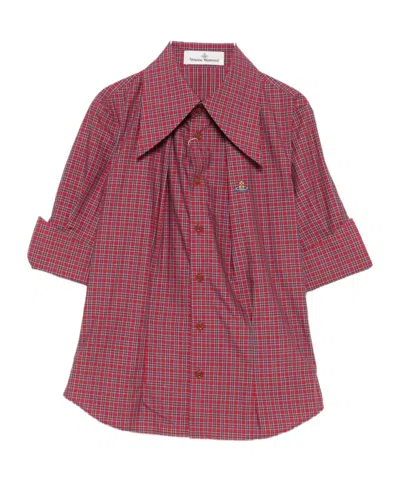 VIVIENNE WESTWOOD CHECKED COTTON SHIRT
