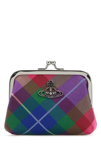 Vivienne Westwood Printed Leather Coin Purse In Multi