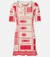 Vivienne Westwood Checked Dress Hemp Cotton Blend Beige-red L Women In Red