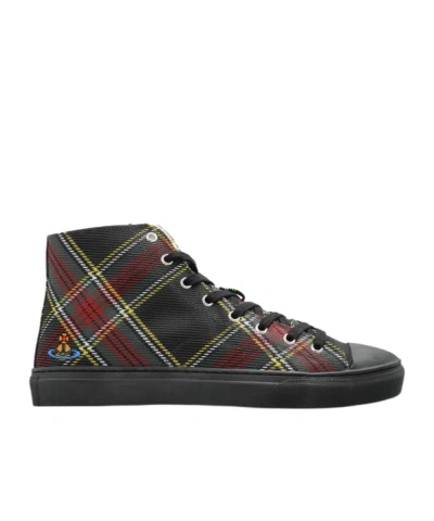 Vivienne Westwood Lace-up High-top Casual Shoes In Multi