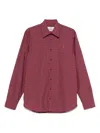 Vivienne Westwood Mens Red Ghost Checked Cotton Shirt In Red