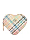 Vivienne Westwood Heart Checked Crossbody Bag In Multi