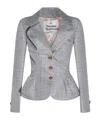 Vivienne Westwood Drunken Jacket Prince Of Wales 48 Women In Gray