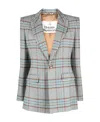 Vivienne Westwood Checked Single-breasted Blazer In Gray