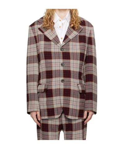 Vivienne Westwood Checked Suit Coat In Multicolor