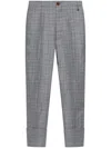 Vivienne Westwood Checked Trousers In Grey