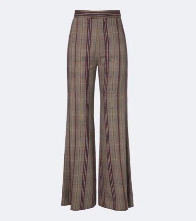 Vivienne Westwood Checked Wide-leg Pants In Multi